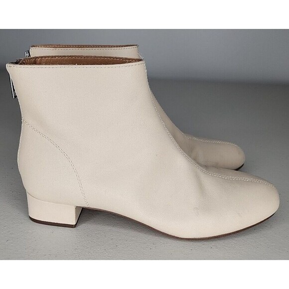 Madewell Ankle Boots Intentionally Blank MA424 Cream / White Womens Size 6 EUC - Picture 4 of 10